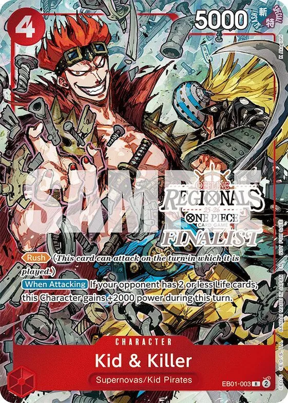 Kid & Killer (Offline Regional Finalist Card Set 2025 Vol.2) #eb1-003 – One Piece Promotion Cards
