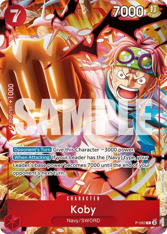 Koby (Event Pack Vol. 7) #p-092 – One Piece Promotion Cards