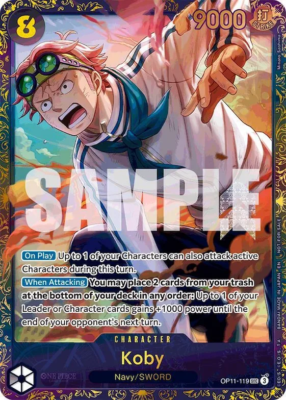 Koby (Treasure Cup August 2025) #op11-119 – One Piece Promotion Cards