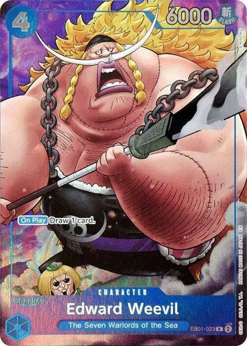 Edward Weevil (Seven Warlords of the Sea Binder Set) #eb1-023 – One Piece Promotion Cards