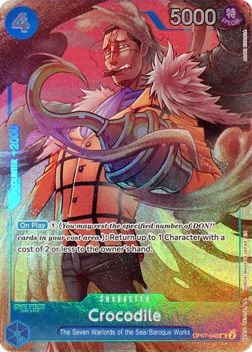 Crocodile (Seven Warlords of the Sea Binder Set) #op7-040 – One Piece Promotion Cards