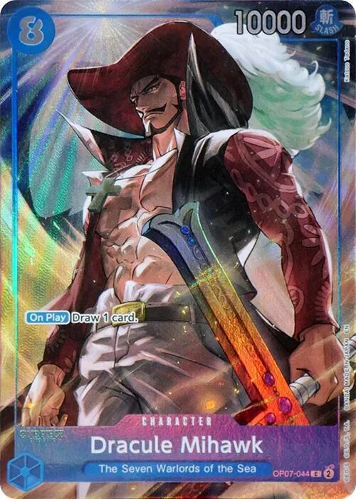 Dracule Mihawk (Seven Warlords of the Sea Binder Set) #op7-044 – One Piece Promotion Cards