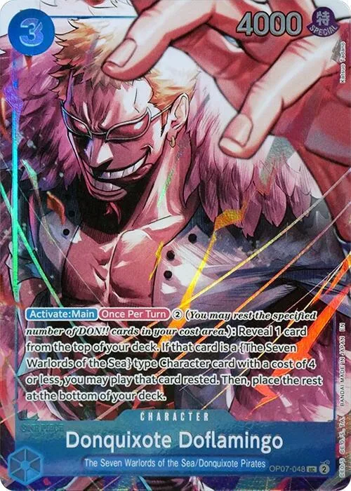 Donquixote Doflamingo (Seven Warlords of the Sea Binder Set) #op7-048 – One Piece Promotion Cards