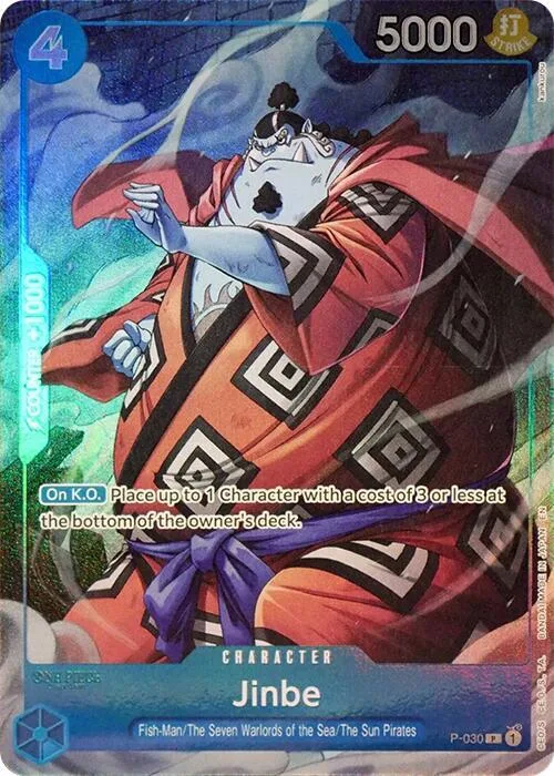 Jinbe (Seven Warlords of the Sea Binder Set) #p-030 – One Piece Promotion Cards