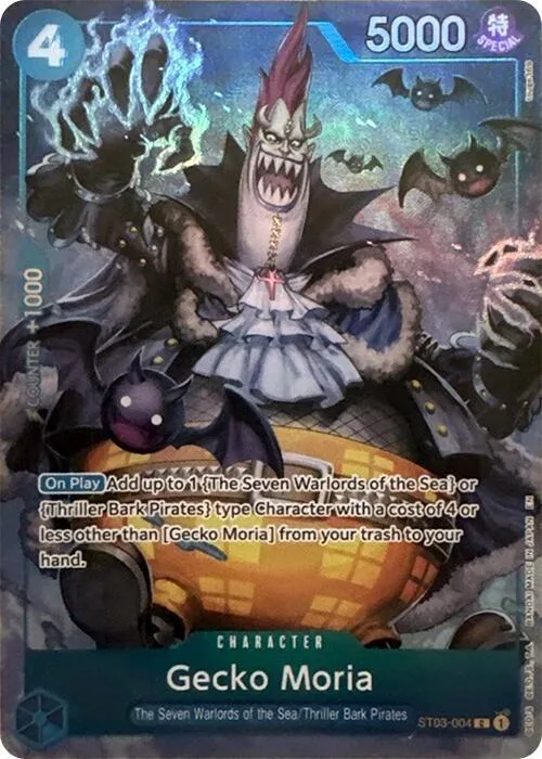 Gecko Moria (Seven Warlords of the Sea Binder Set) #st3-004 – One Piece Promotion Cards