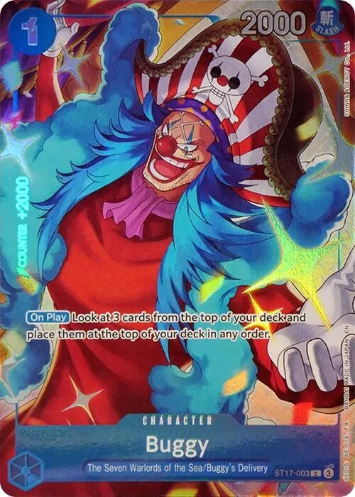 Buggy (Seven Warlords of the Sea Binder Set) #st17-003 – One Piece Promotion Cards