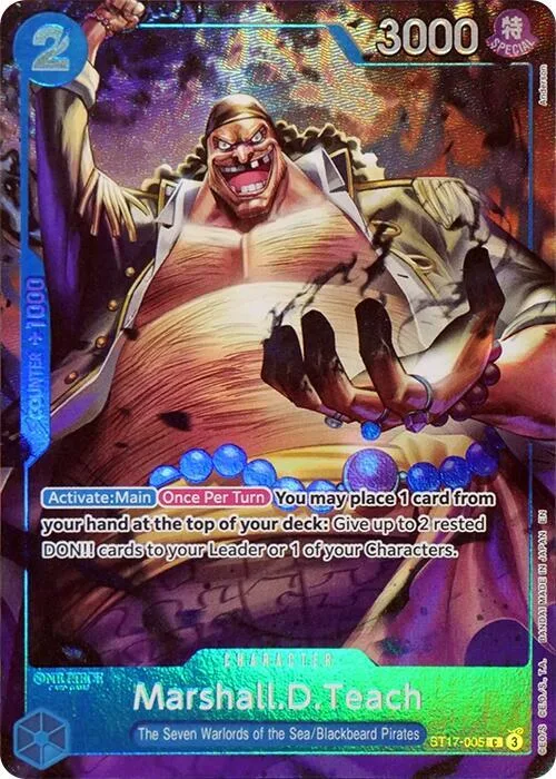 Marshall.D.Teach (Seven Warlords of the Sea Binder Set) #st17-005 – One Piece Promotion Cards