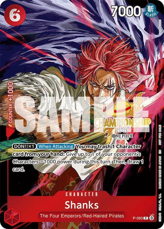 Shanks (CS 25-26 Event Pack) #p-083 – One Piece Promotion Cards