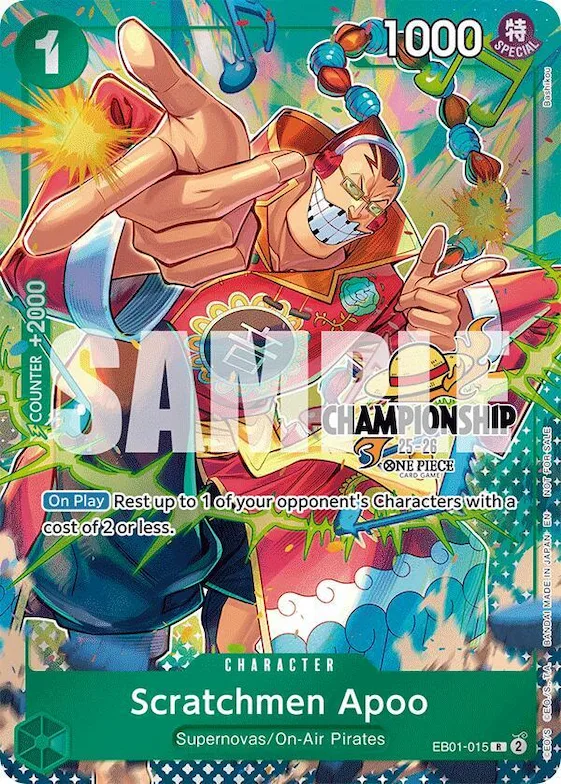 Scratchmen Apoo (CS 25-26 Celebration Pack) #eb1-015 – One Piece Promotion Cards