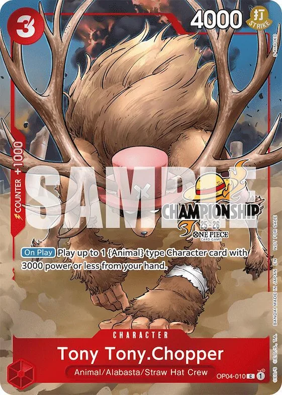Tony Tony.Chopper (CS 25-26 Celebration Pack) #op4-010 – One Piece Promotion Cards