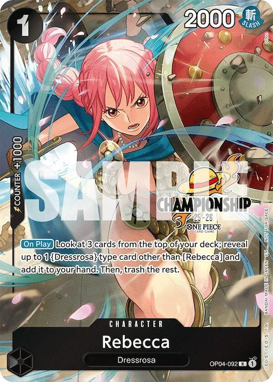 Rebecca (CS 25-26 Celebration Pack) #op4-092 – One Piece Promotion Cards