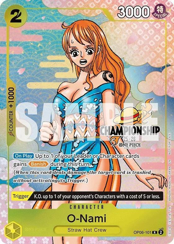 O-Nami (CS 25-26 Event Pack Finalist Ver.) #op6-101 – One Piece Promotion Cards