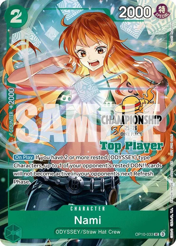 Nami (CS 25-26 Top Player Pack) #op10-033 – One Piece Promotion Cards