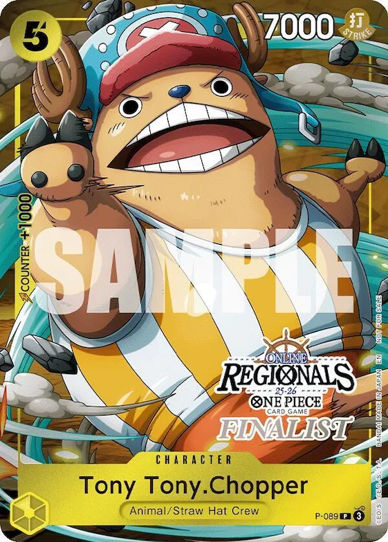 Tony Tony.Chopper (Online Regional Finalist Card Set 2025 Vol.2) #p-089 – One Piece Promotion Cards