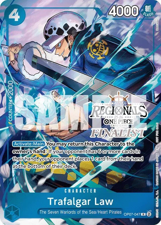 Trafalgar Law (Online Regional Finalist Card Set 2025 Vol.2) #op7-047 – One Piece Promotion Cards