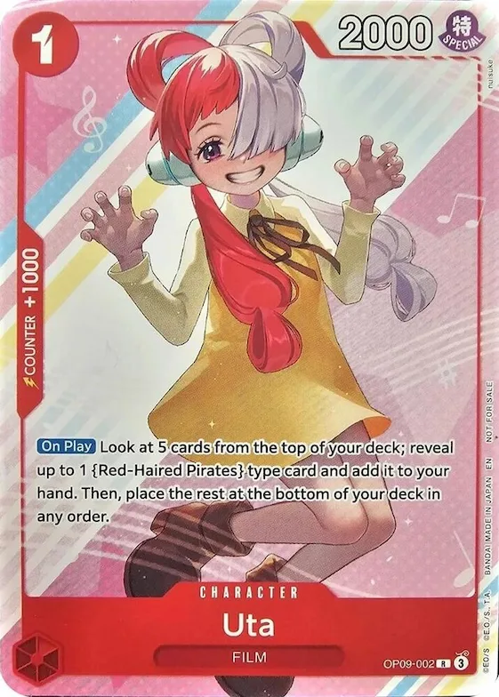 Uta (Welcome Pack Vol. 2) #op9-002 – One Piece Promotion Cards