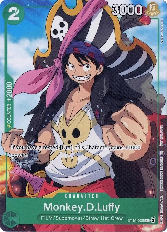 Monkey.D.Luffy (Welcome Pack Vol. 2) #st16-005 – One Piece Promotion Cards