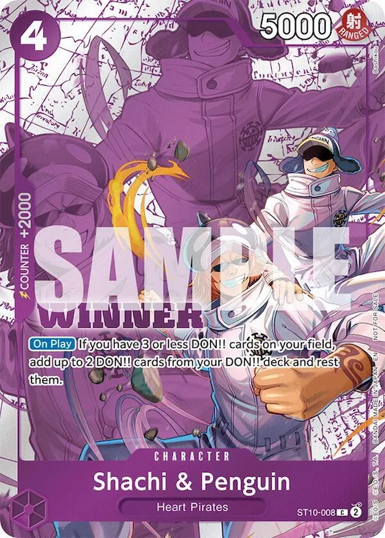 Shachi & Penguin (Winner Pack 2025 Vol. 4) #st10-008 – One Piece Promotion Cards