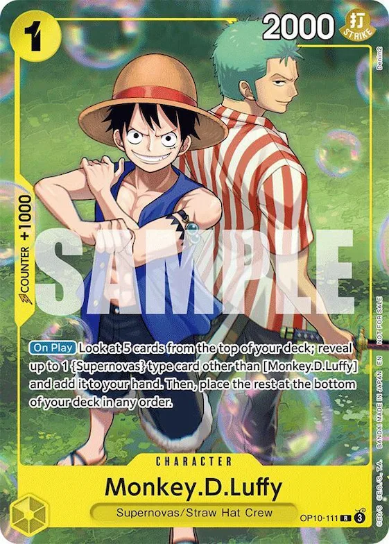 Monkey.D.Luffy (Learn Together Deck Set - Set Sail Event) #op10-111 – One Piece Promotion Cards