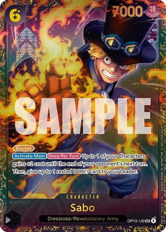Sabo (Store Treasure Cup 2025) #op13-120 – One Piece Promotion Cards