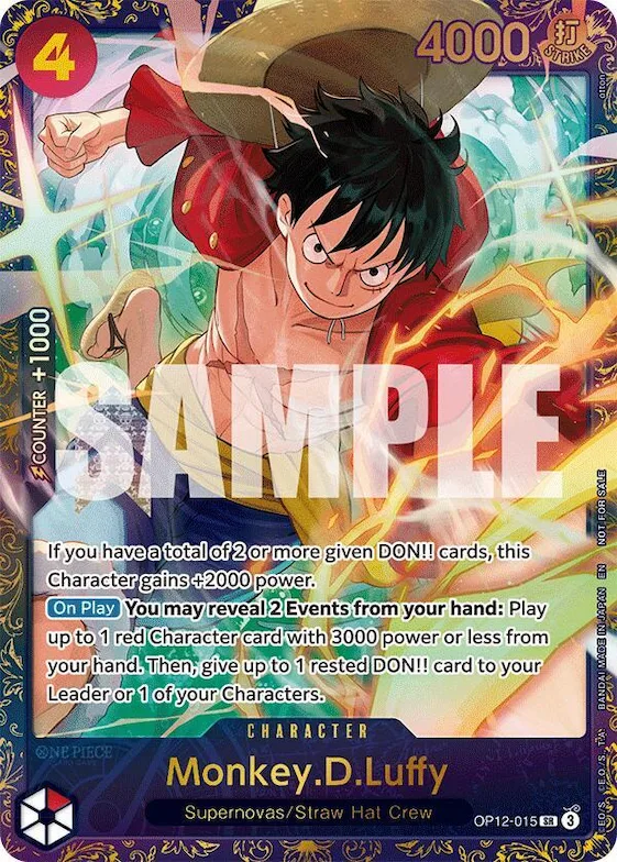 Monkey.D.Luffy (Treasure Cup 2025) #op12-015 – One Piece Promotion Cards