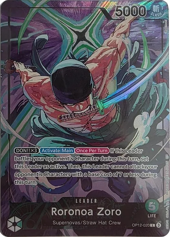Roronoa Zoro - OP12-020 (Official Playmat Limited Edition Vol.4) #op12-020 – One Piece Promotion Cards