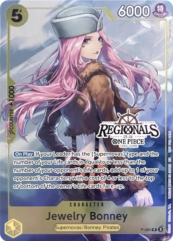 Jewelry Bonney (CS 25-26 Regionals Textured Chase Promo) #p-085 – One Piece Promotion Cards