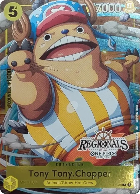 Tony Tony.Chopper (CS 25-26 Regionals Textured Chase Promo) #p-089 – One Piece Promotion Cards