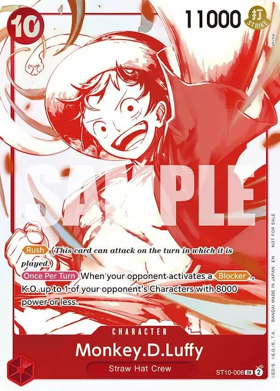 Monkey.D.Luffy - ST10-006 (3rd Anniversary Treasure Campaign Pack) #st10-006 – One Piece Promotion Cards