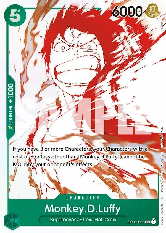 Monkey.D.Luffy - OP07-033 (3rd Anniversary Treasure Campaign Pack) #op7-033 – One Piece Promotion Cards