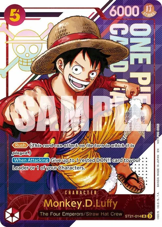 Monkey.D.Luffy - ST21-014 (3rd Anniversary Treasure Campaign Pack) #st21-014 – One Piece Promotion Cards