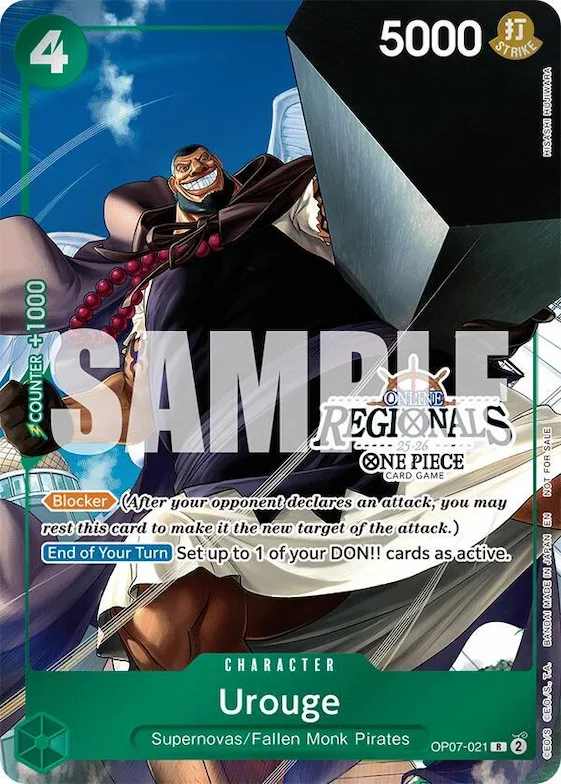 Urouge (Online Regional Participation Pack 2025 Vol.1) #op7-021 – One Piece Promotion Cards