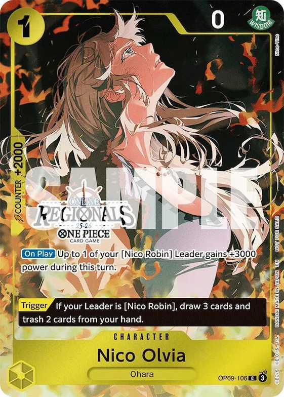 Nico Olvia (Online Regional Participation Pack 2025 Vol.1) #op9-106 – One Piece Promotion Cards
