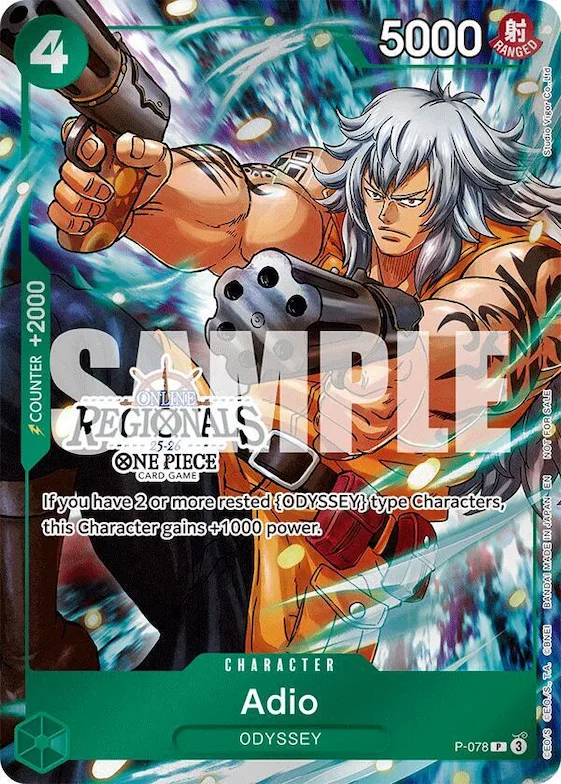 Adio (Online Regional Participation Pack 2025 Vol.1) #p-078 – One Piece Promotion Cards