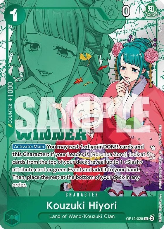 Kouzuki Hiyori (Winner Pack 2026 Vol. 1) #op12-028 – One Piece Promotion Cards