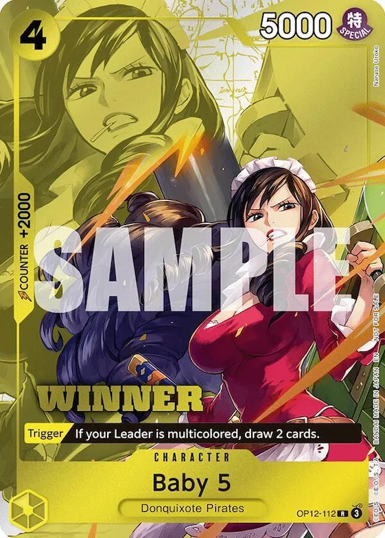 Baby 5 (Winner Pack 2026 Vol. 1) #op12-112 – One Piece Promotion Cards