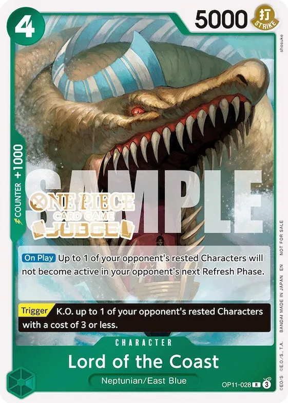 Lord of the Coast (Judge Pack Vol. 7) #op11-028 – One Piece Promotion Cards