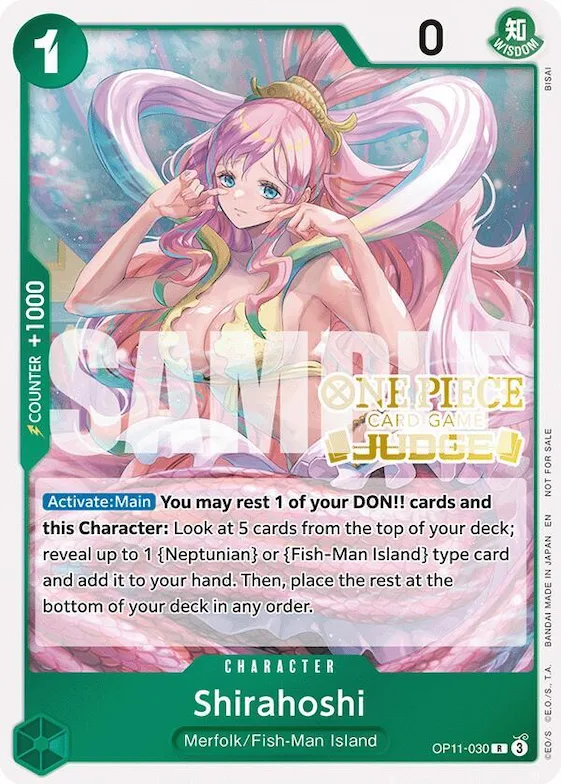 Shirahoshi (Judge Pack Vol. 7) #op11-030 – One Piece Promotion Cards