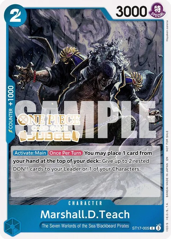 Marshall.D.Teach (Judge Pack Vol. 7) #st17-005 – One Piece Promotion Cards