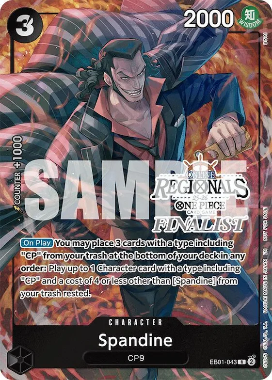 Spandine (Online Regional Finalist Card Set 2025 Vol.1) #eb1-043 – One Piece Promotion Cards