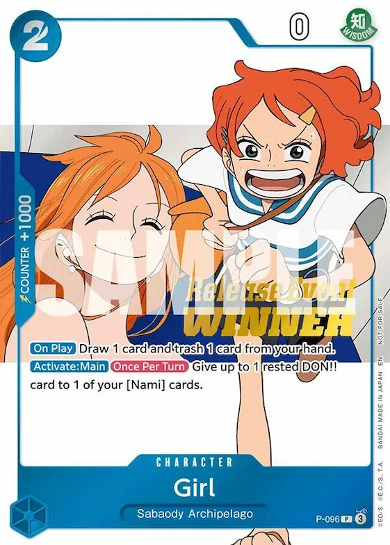 Girl (OP14 Release Event Winner) #p-096 – One Piece Promotion Cards