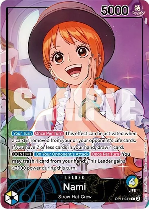 Nami (Whole Cake Island Arc) #op11-041 – One Piece Promotion Cards