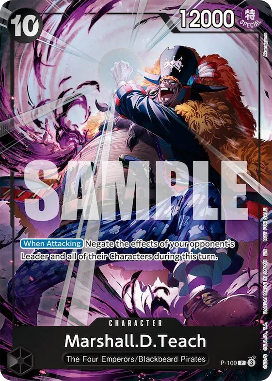 Marshall.D.Teach (Event Pack Vol. 8) #p-100 – One Piece Promotion Cards