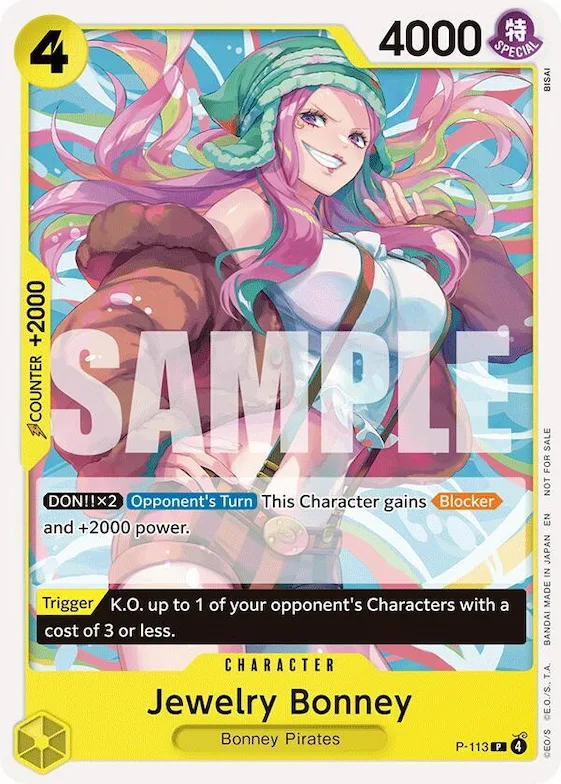 Jewelry Bonney (Heroines Battle Pack) #p-113 – One Piece Promotion Cards