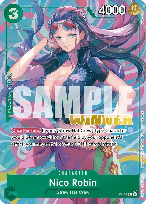 Nico Robin (Heroines Battle Winner Pack) #p-111 – One Piece Promotion Cards
