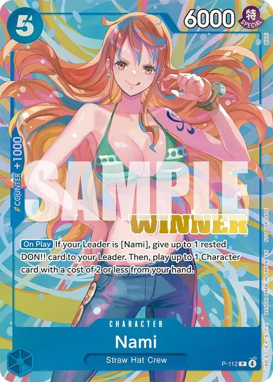 Nami (Heroines Battle Winner Pack) #p-112 – One Piece Promotion Cards