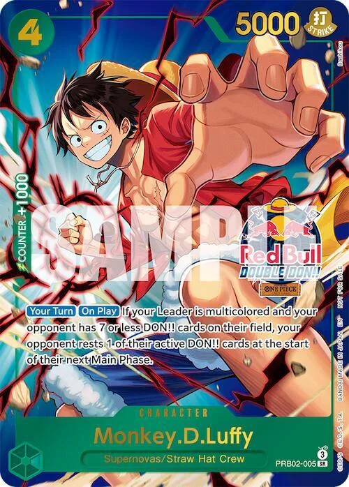 Monkey.D.Luffy (Red Bull Double Don!!) (Winner) #prb2-005 – One Piece Promotion Cards