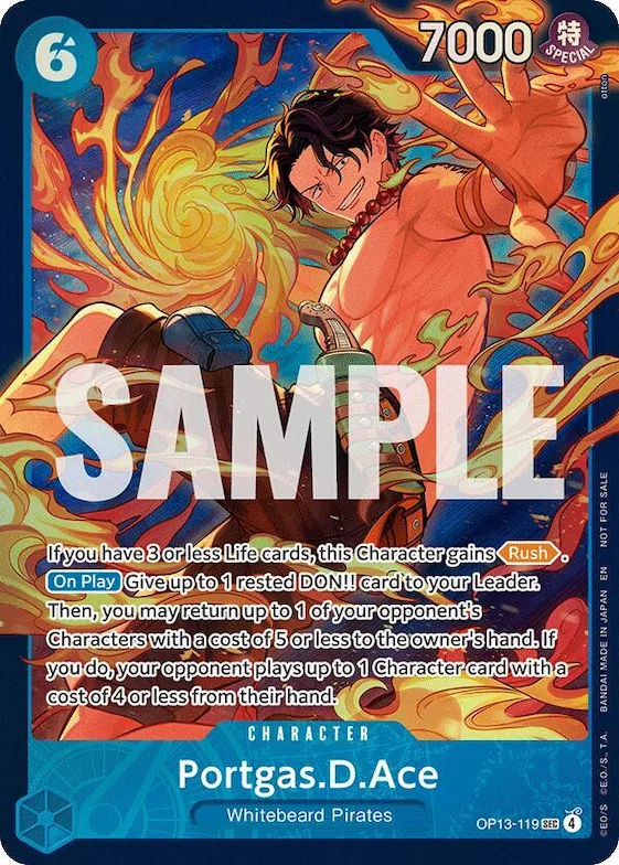 Portgas.D.Ace (119) (Treasure Cup 2026) (Store) #op13-119 – One Piece Promotion Cards
