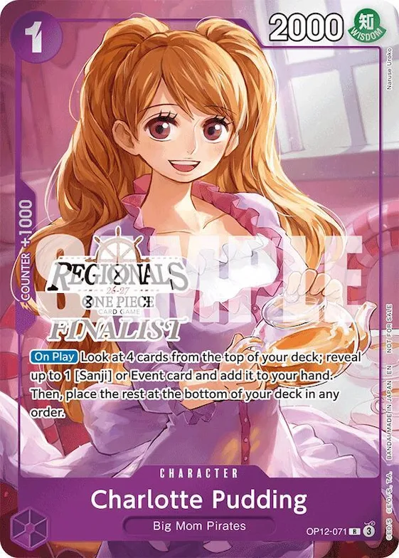 Charlotte Pudding (Regionals Finalist Card Set 26-27) #op12-071 – One Piece Promotion Cards