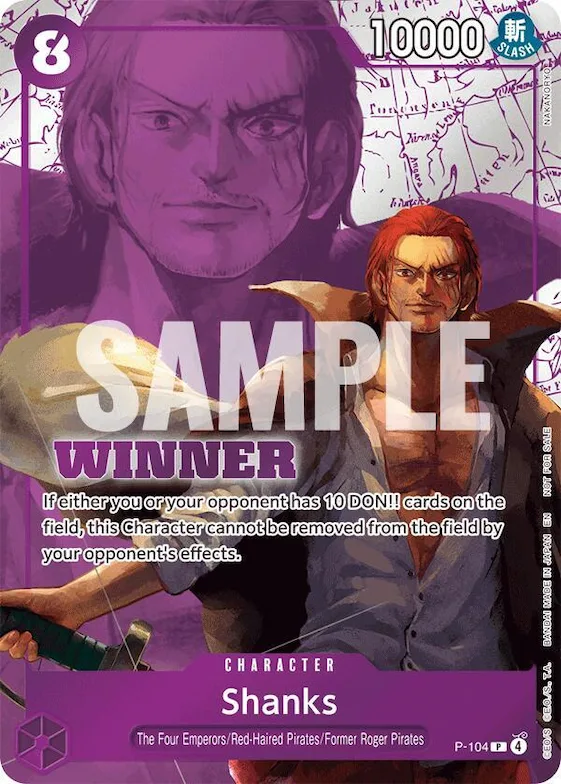 Shanks (Winner Pack 2026 Vol. 2) #p-104 – One Piece Promotion Cards